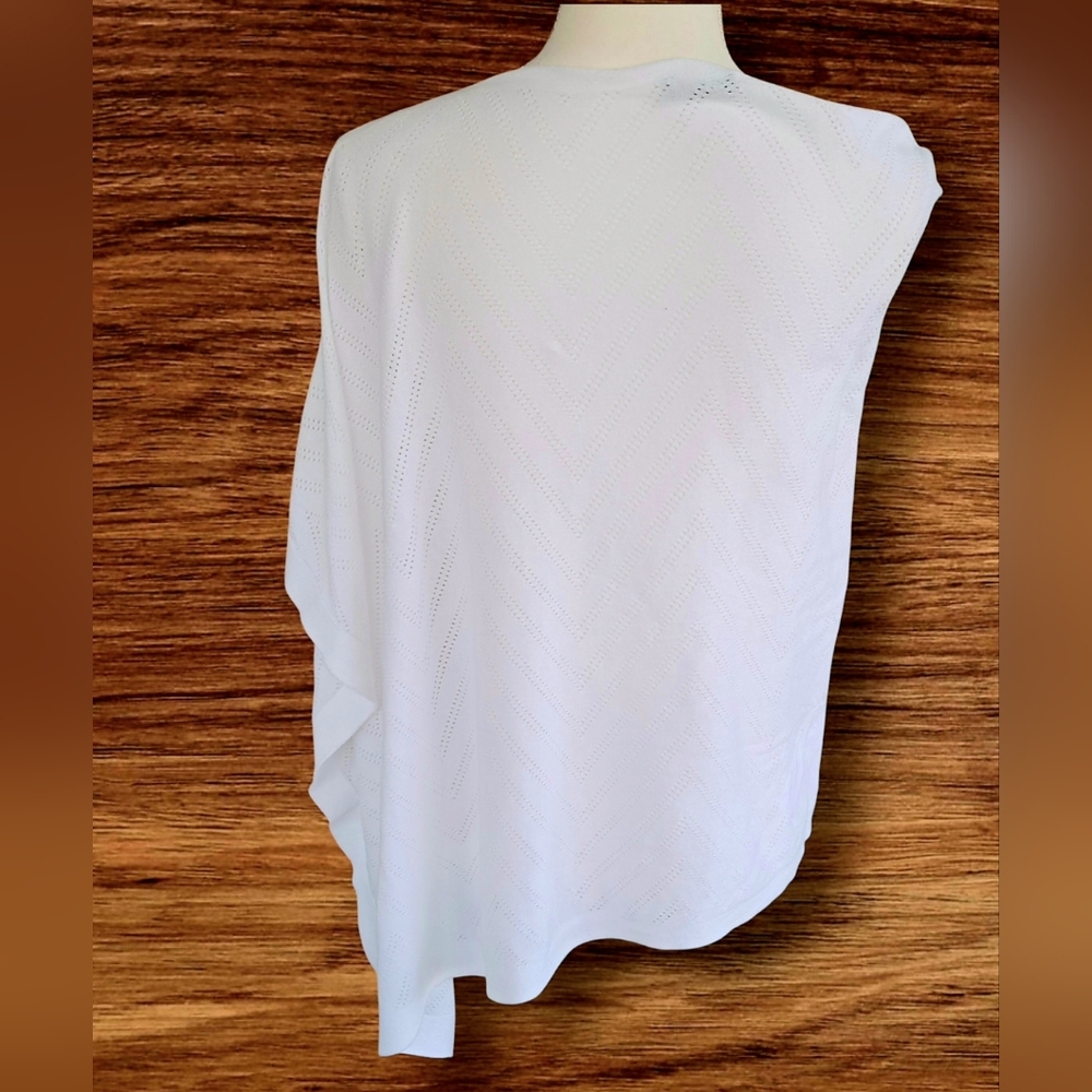 Talbots White Off-Shoulder Knit Sweater - Picture 3 of 7